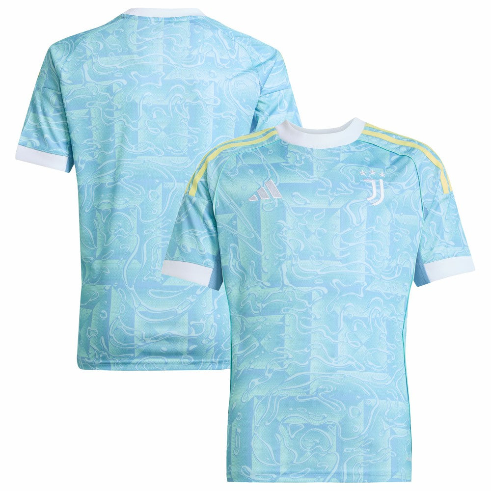 Adidas Juventus Youth 2025/26 Away Replica Jerseys - Blue
