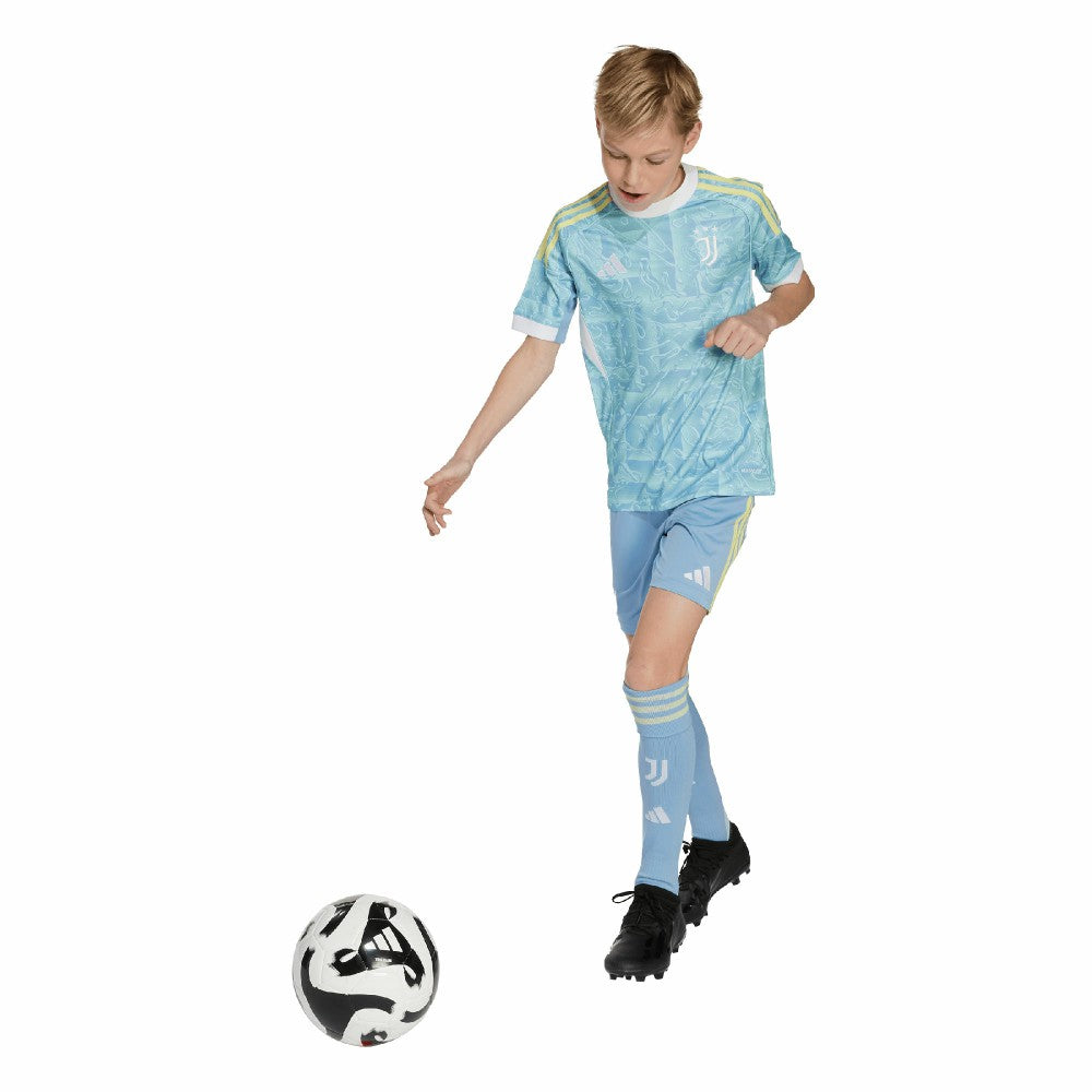 Adidas Juventus Youth 2025/26 Away Replica Jerseys - Blue
