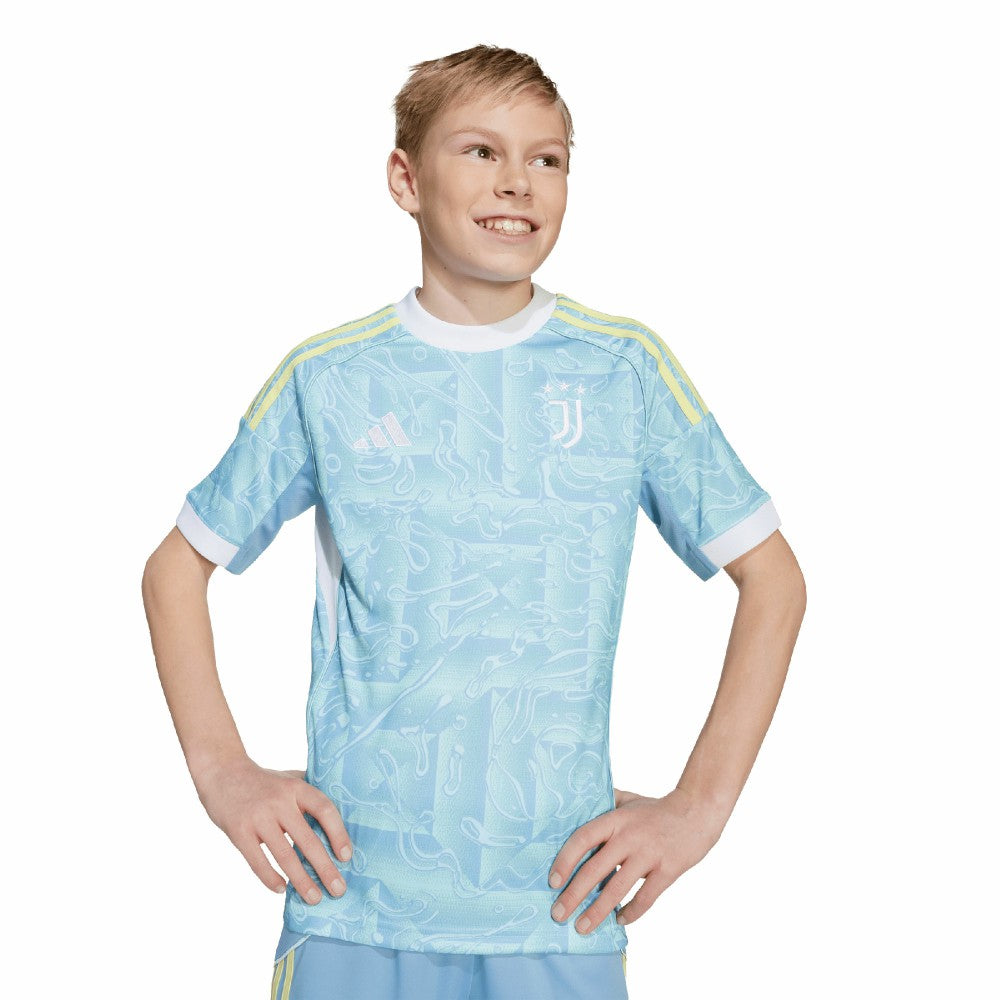 Adidas Juventus Youth 2025/26 Away Replica Jerseys - Blue