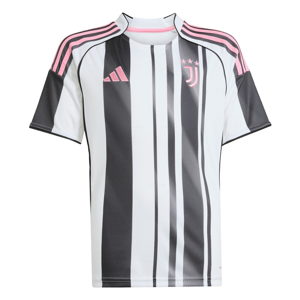 Adidas Juventus Youth 2025/26 Home Replica Jerseys - White