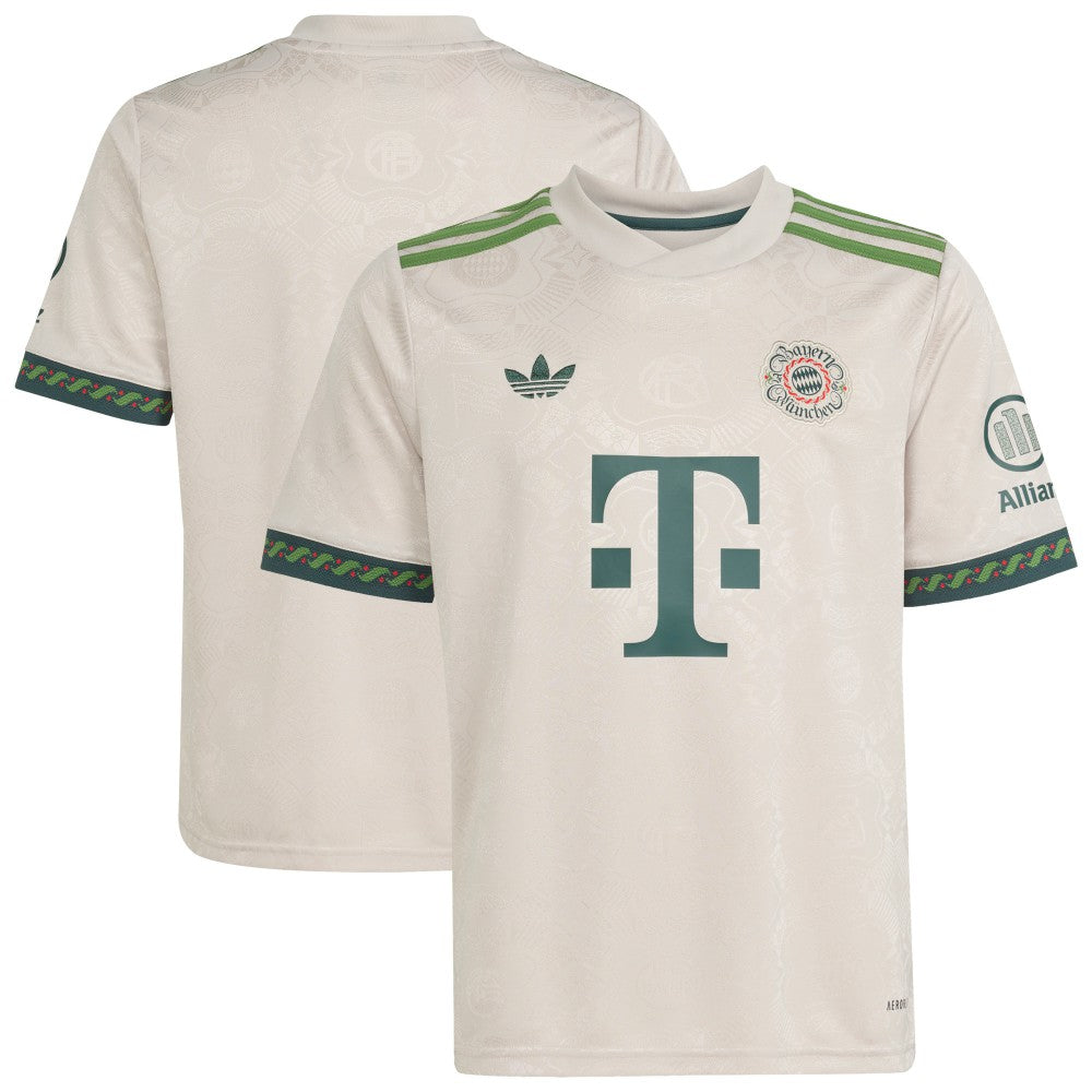 Adidas Bayern Munich Youth 2025/26 Fourth Replica Jerseys - Tan