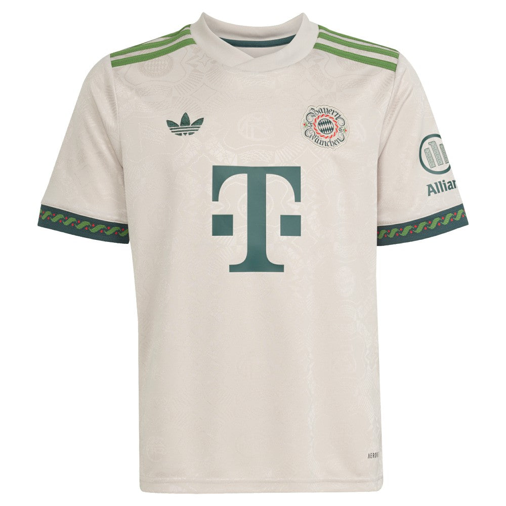 Adidas Bayern Munich Youth 2025/26 Fourth Replica Jerseys - Tan