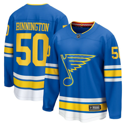 Jordan Binnington St. Louis Blues Fanatics Home Breakaway Player Jersey - Blue | NHL Jerseys