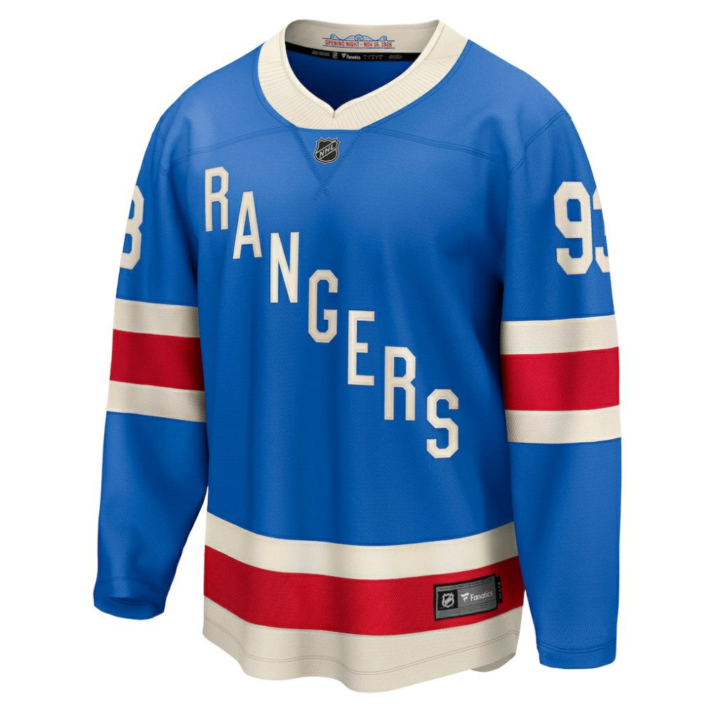 Mika Zibanejad New York Rangers Fanatics Centennial Breakaway Jersey Blue