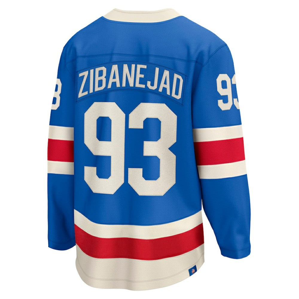 Mika Zibanejad New York Rangers Fanatics Centennial Breakaway Jersey Blue