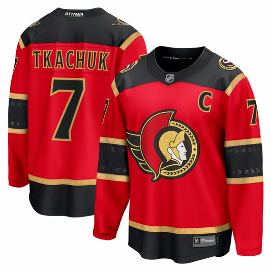 Brady Tkachuk Ottawa Senators Fanatics Alternate Breakaway Jersey - Red | NHL Jerseys