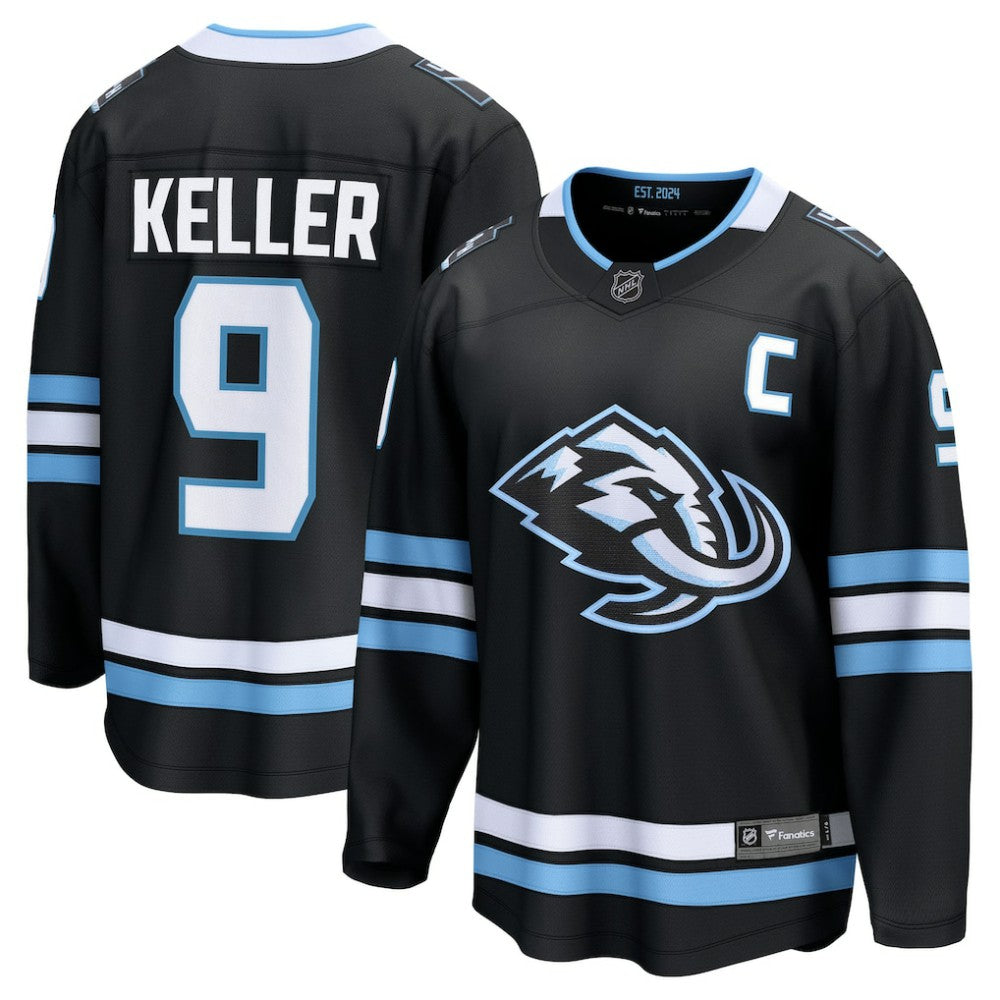Clayton Keller Utah Mammoth Fanatics Home Breakaway Player Jersey - Black | NHL Jerseys