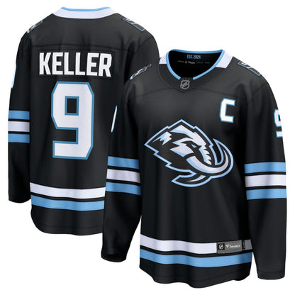 Clayton Keller Utah Mammoth Fanatics Home Breakaway Player Jersey - Black | NHL Jerseys