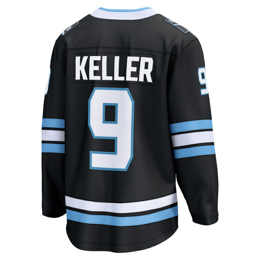 Clayton Keller Utah Mammoth Fanatics Home Breakaway Player Jersey - Black | NHL Jerseys