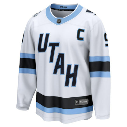 Clayton Keller Utah Mammoth Fanatics Away Breakaway Player Jersey - White | NHL Jerseys
