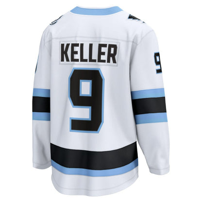 Clayton Keller Utah Mammoth Fanatics Away Breakaway Player Jersey - White | NHL Jerseys