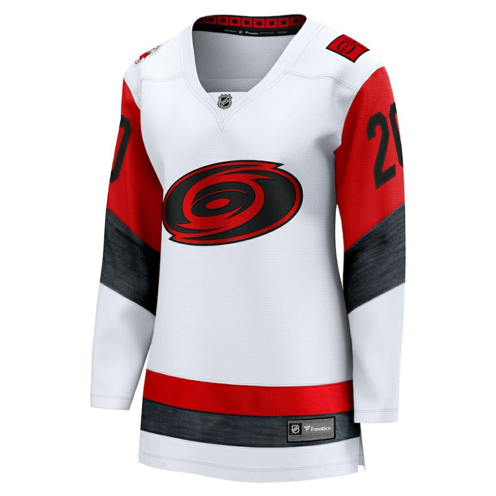 Sebastian Aho Carolina Hurricanes Fanatics Women's Away Breakaway Jersey - White | NHL Jerseys