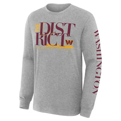 Washington Commanders Hometown Sweep Legacy Long Sleeve T-Shirt Heather Gray - Fanatics
