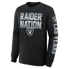 Las Vegas Raiders Hometown Sweep Legacy Long Sleeve T-Shirt Black - Fanatics