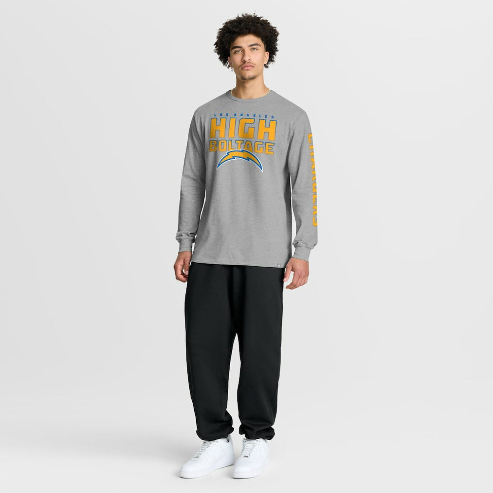 Los Angeles Chargers Hometown Sweep Legacy Long Sleeve T-Shirt Heather Gray - Fanatics