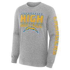 Los Angeles Chargers Hometown Sweep Legacy Long Sleeve T-Shirt Heather Gray - Fanatics