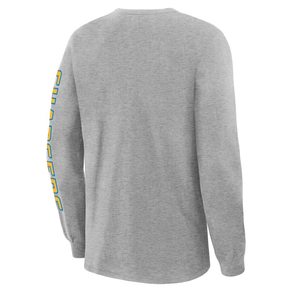 Los Angeles Chargers Hometown Sweep Legacy Long Sleeve T-Shirt Heather Gray - Fanatics
