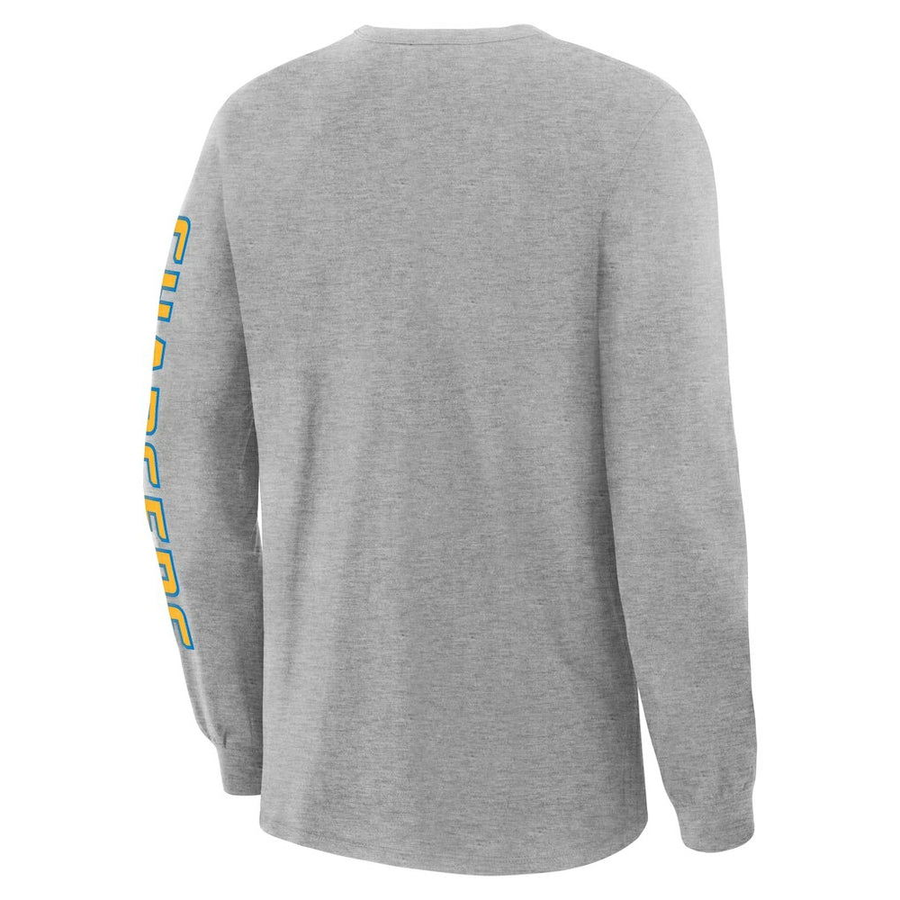 Los Angeles Chargers Hometown Sweep Legacy Long Sleeve T-Shirt Heather Gray - Fanatics