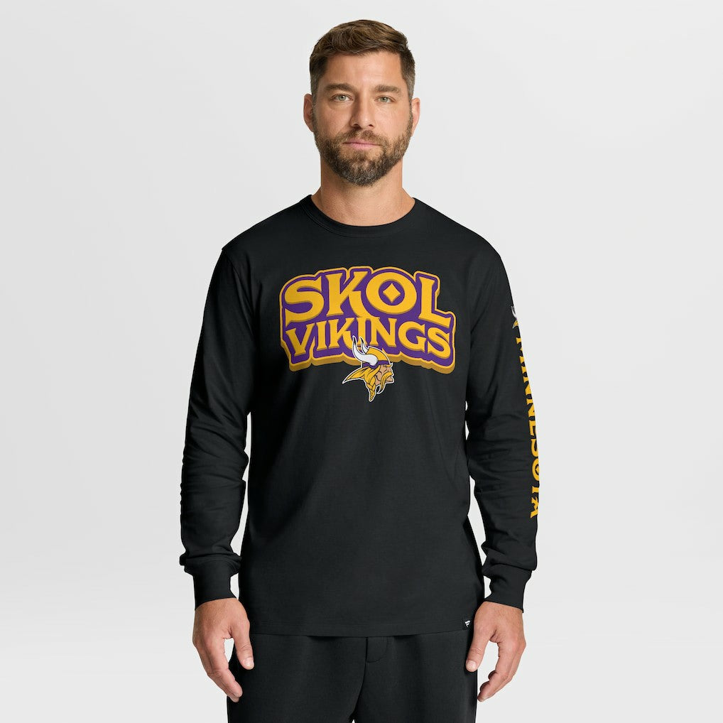 Minnesota Vikings Hometown Sweep Legacy Long Sleeve T-Shirt Black - Fanatics