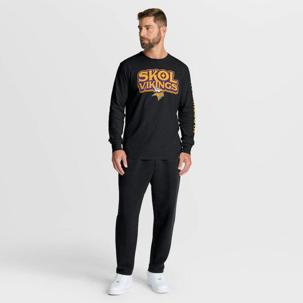 Minnesota Vikings Hometown Sweep Legacy Long Sleeve T-Shirt Black - Fanatics