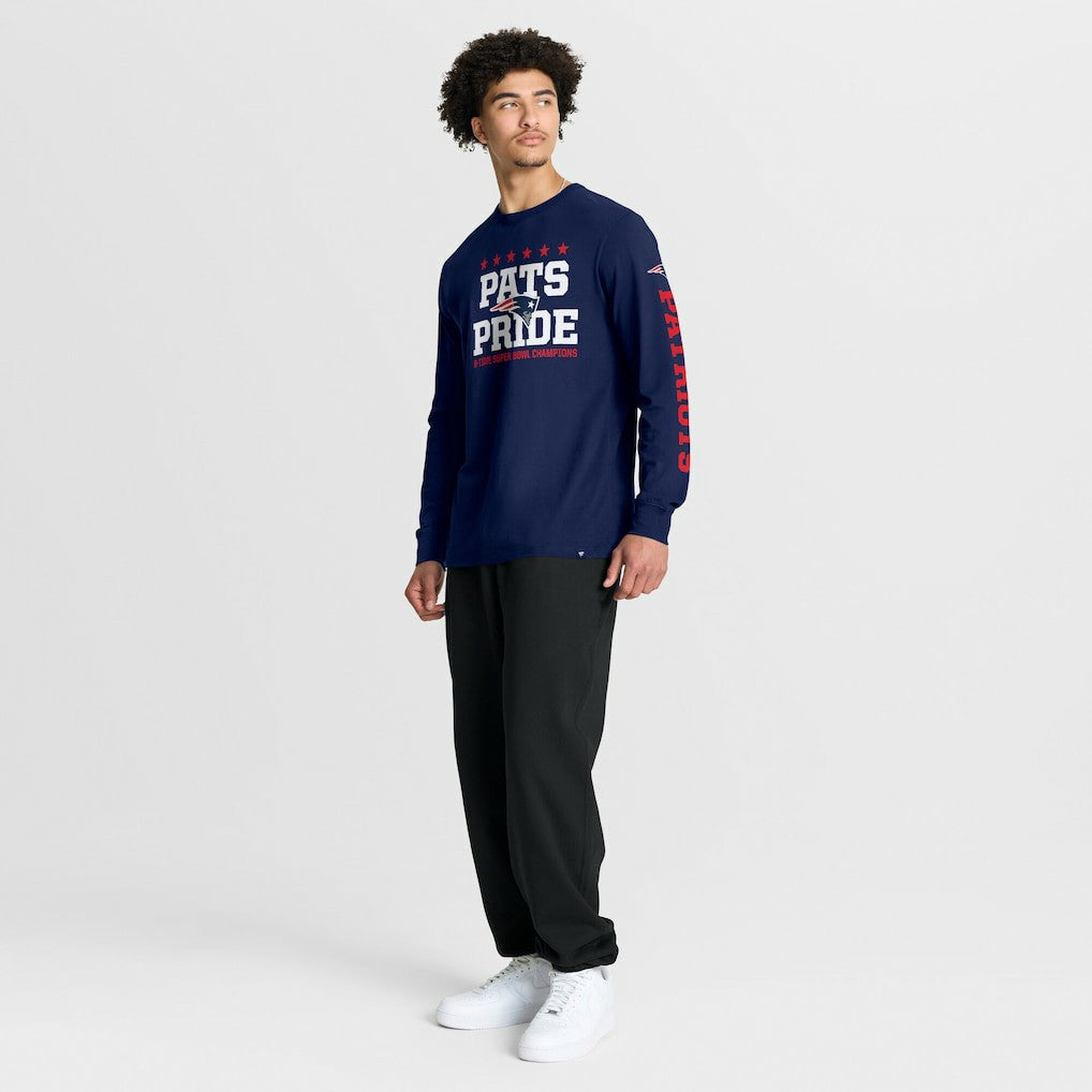 New England Patriots Hometown Sweep Legacy Long Sleeve T-Shirt Navy - Fanatics
