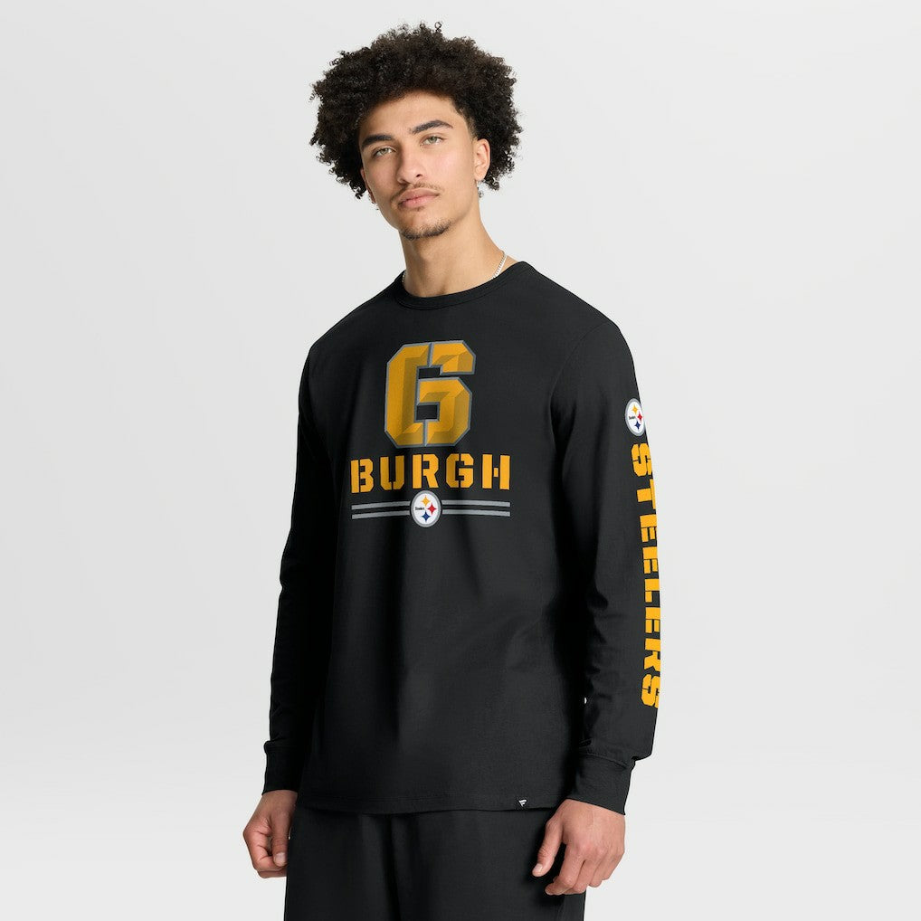 Pittsburgh Steelers Hometown Sweep Legacy Long Sleeve T-Shirt Black - Fanatics