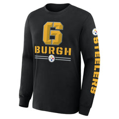 Pittsburgh Steelers Hometown Sweep Legacy Long Sleeve T-Shirt Black - Fanatics