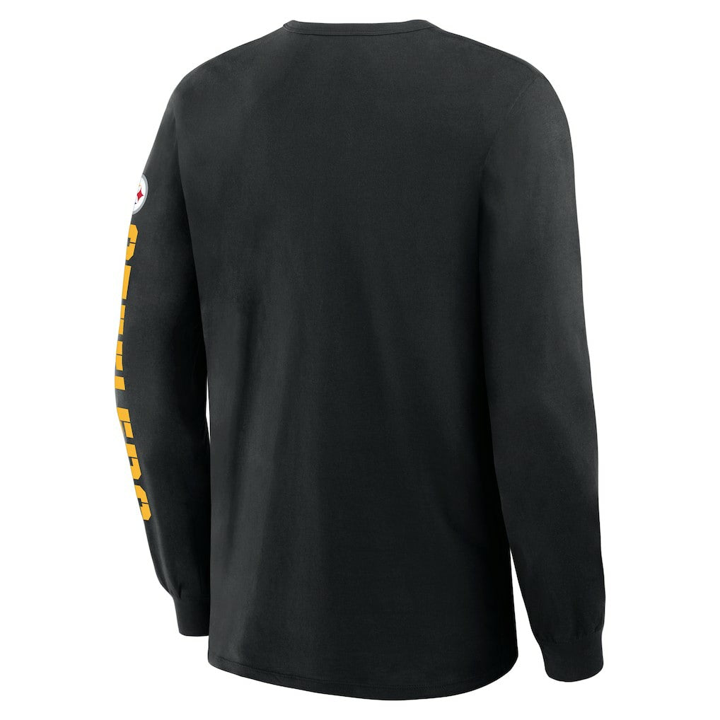 Pittsburgh Steelers Hometown Sweep Legacy Long Sleeve T-Shirt Black - Fanatics