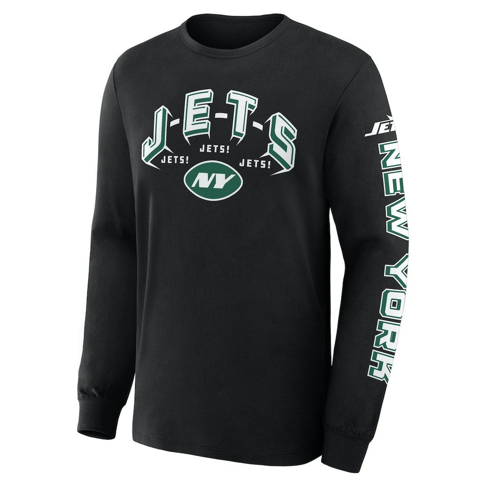 New York Jets Hometown Sweep Legacy Long Sleeve T-Shirt Black - Fanatics