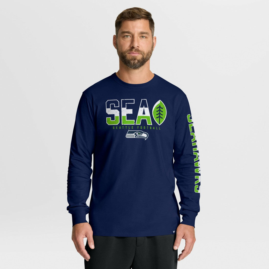 Seattle Seahawks Hometown Sweep Legacy Long Sleeve T-Shirt College Navy - Fanatics