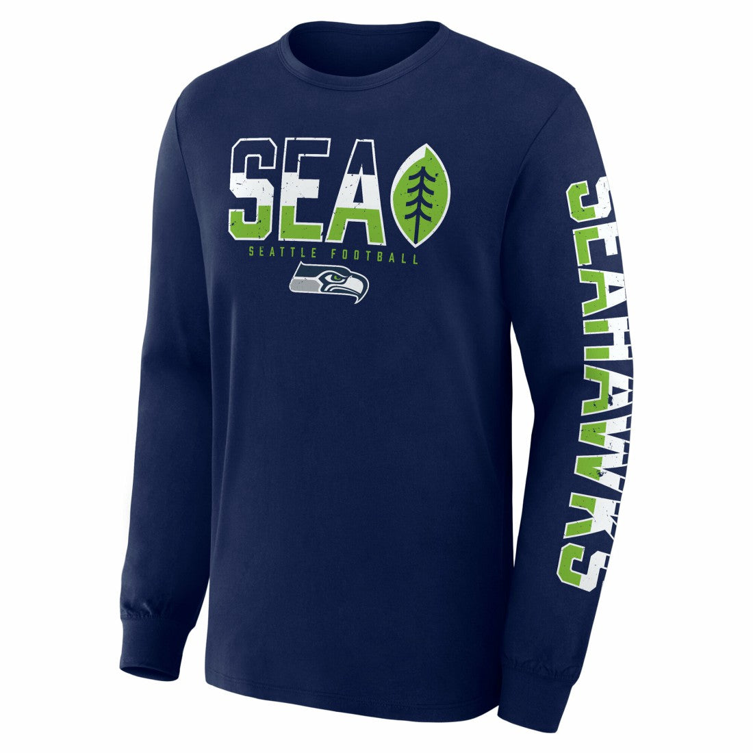 Seattle Seahawks Hometown Sweep Legacy Long Sleeve T-Shirt College Navy - Fanatics