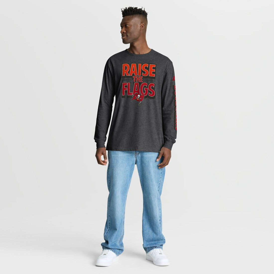 Tampa Bay Buccaneers Hometown Sweep Legacy Long Sleeve T-Shirt Heather Charcoal - Fanatics