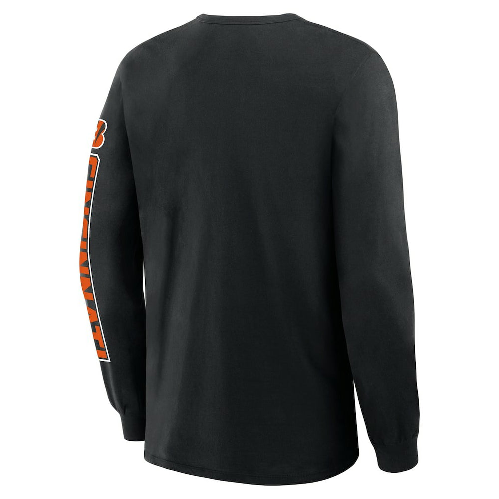 Cincinnati Bengals Hometown Sweep Legacy Long Sleeve T-Shirt Black - Fanatics