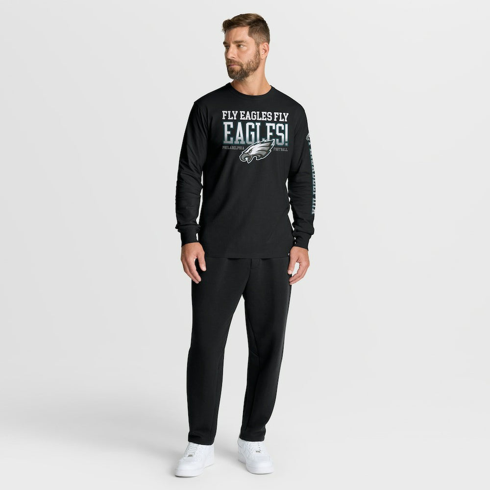 Philadelphia Eagles Hometown Sweep Legacy Long Sleeve T-Shirt Black - Fanatics