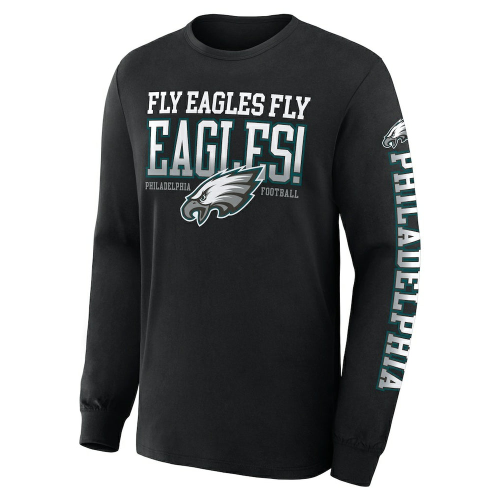 Philadelphia Eagles Hometown Sweep Legacy Long Sleeve T-Shirt Black - Fanatics