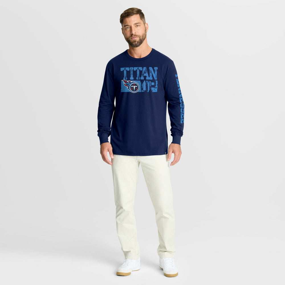 Tennessee Titans Hometown Sweep Legacy Long Sleeve T-Shirt Navy - Fanatics