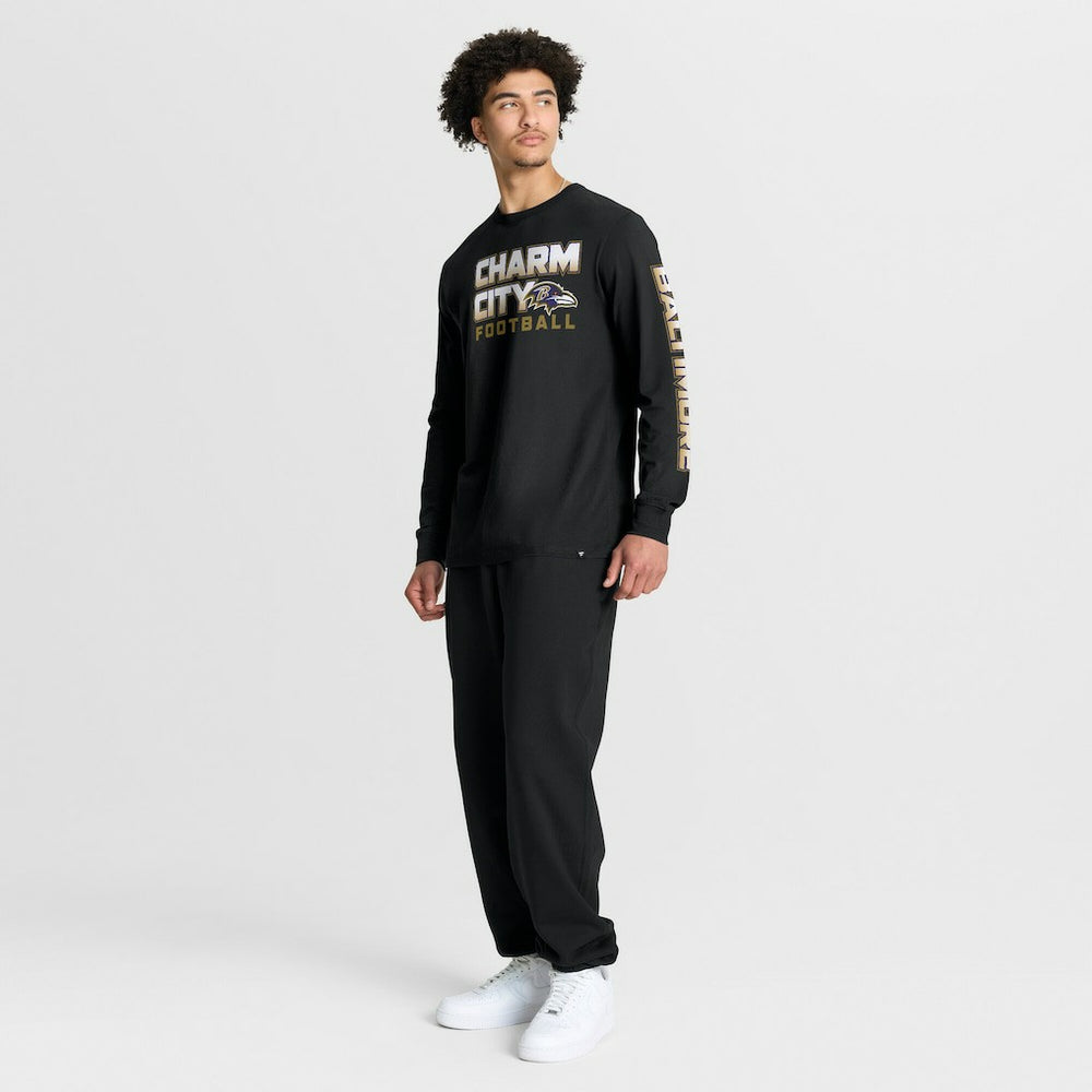 Baltimore Ravens Hometown Sweep Legacy Long Sleeve T-Shirt Black - Fanatics