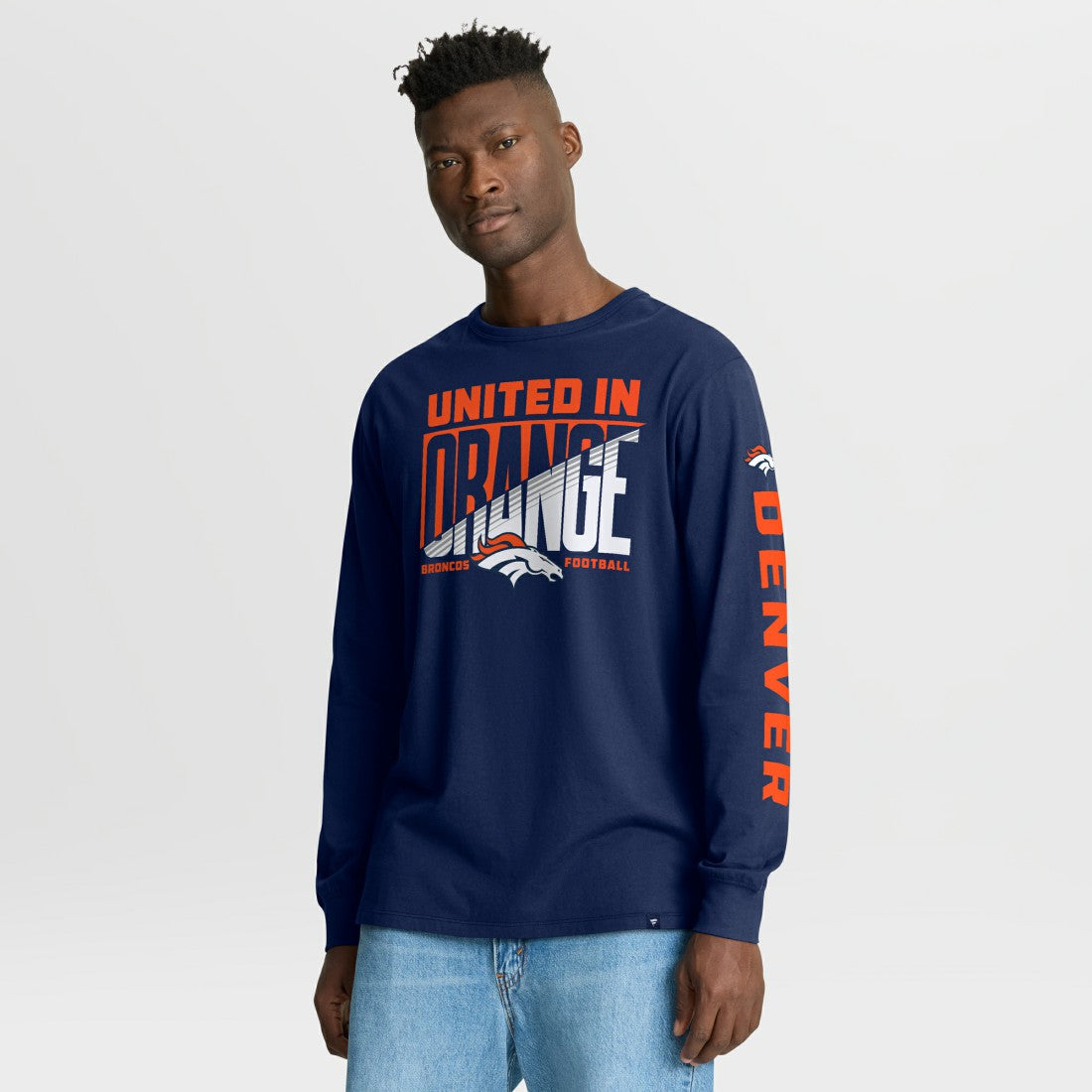 Denver Broncos Hometown Sweep Legacy Long Sleeve T-Shirt Navy - Fanatics