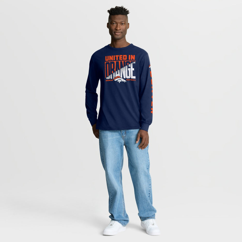 Denver Broncos Hometown Sweep Legacy Long Sleeve T-Shirt Navy - Fanatics