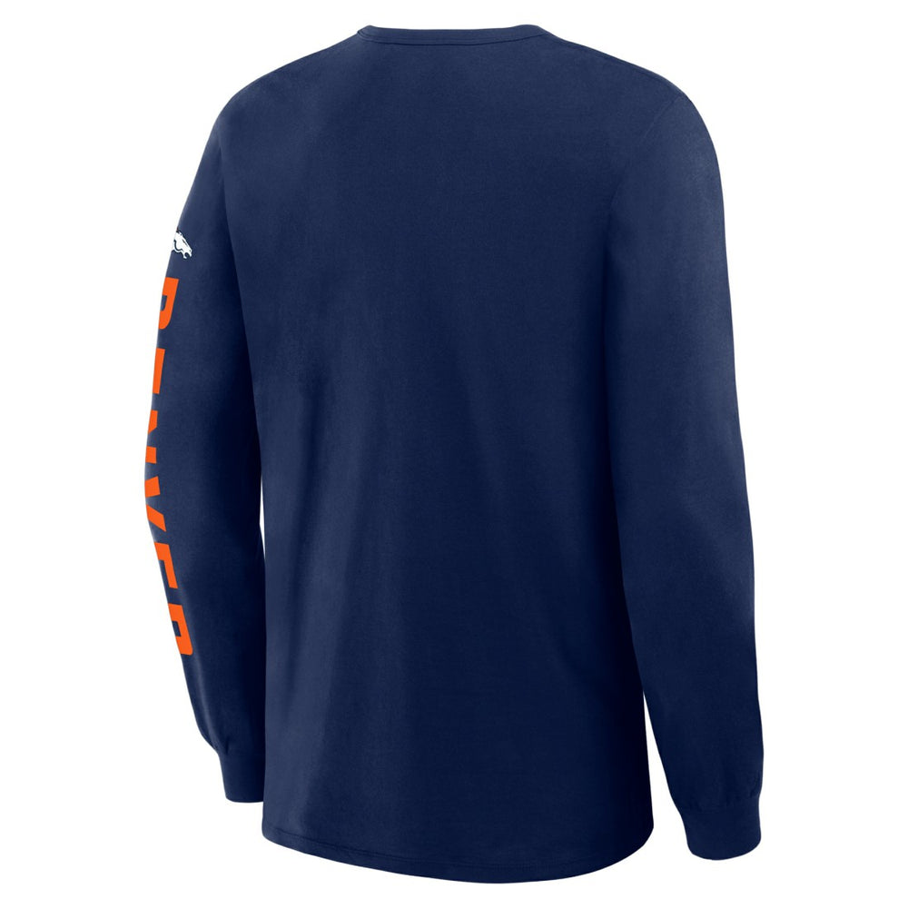 Denver Broncos Hometown Sweep Legacy Long Sleeve T-Shirt Navy - Fanatics
