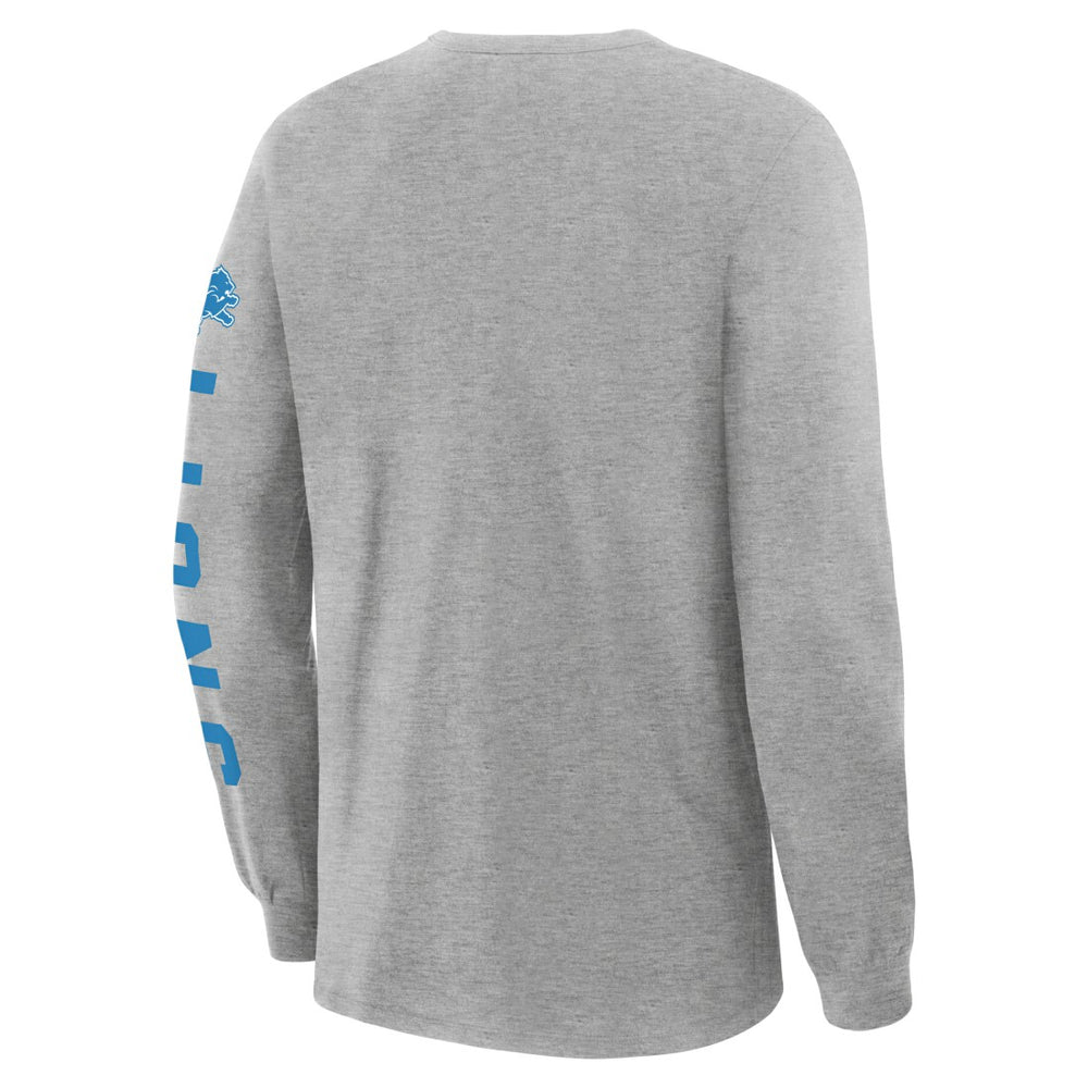 Detroit Lions Hometown Sweep Legacy Long Sleeve T-Shirt Heather Gray - Fanatics
