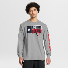 Houston Texans Hometown Sweep Legacy Long Sleeve T-Shirt Heather Gray - Fanatics