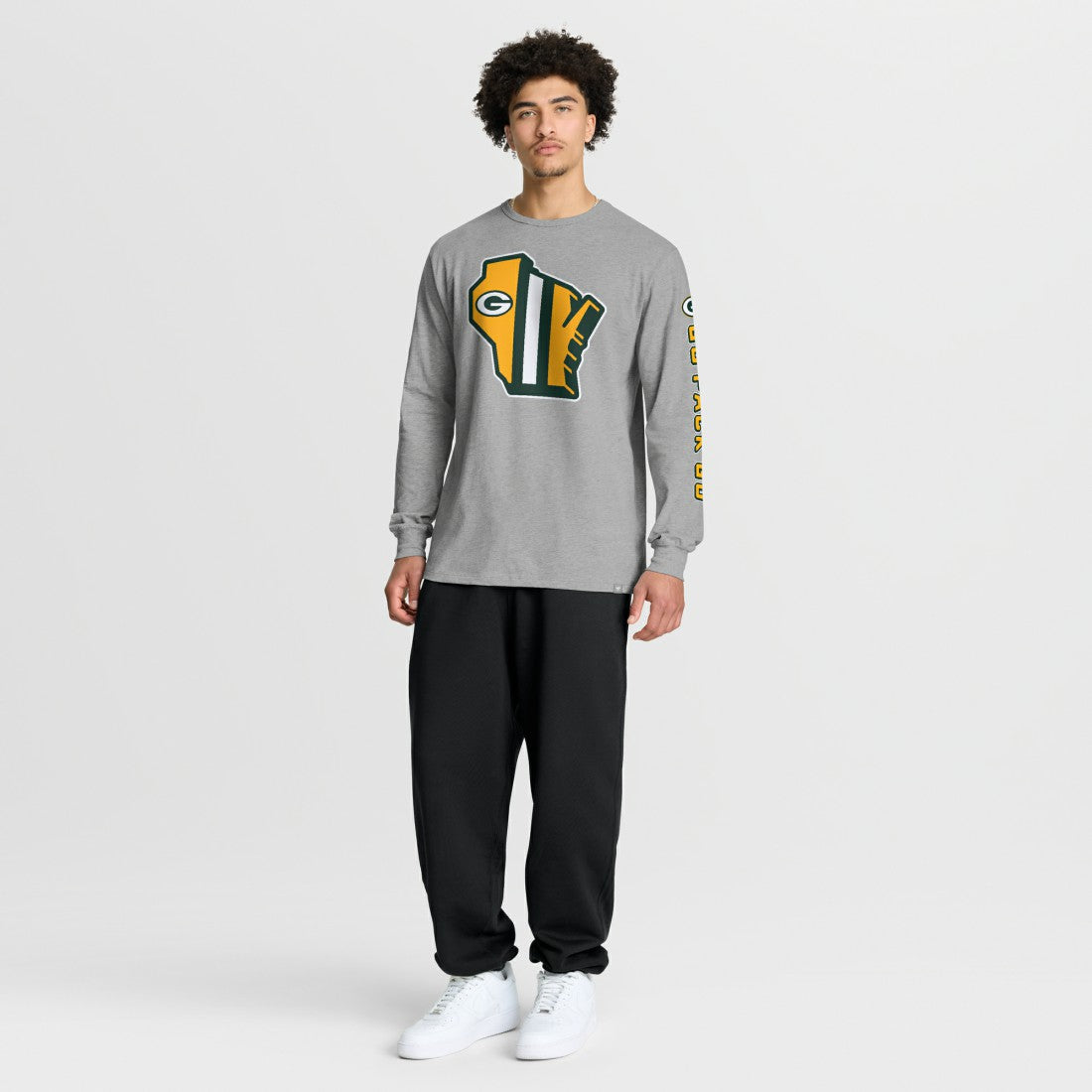 Green Bay Packers Hometown Sweep Legacy Long Sleeve T-Shirt Heather Gray - Fanatics
