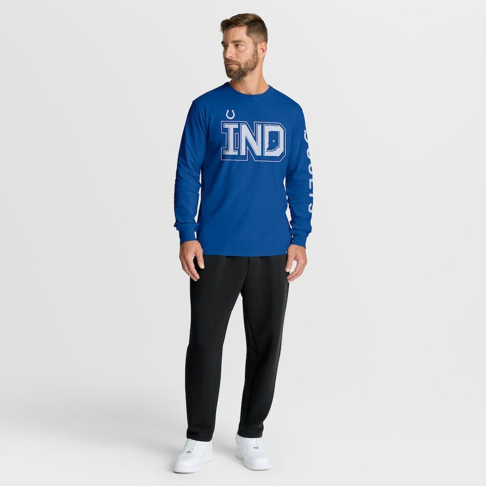 Indianapolis Colts Hometown Sweep Legacy Long Sleeve T-Shirt Royal - Fanatics