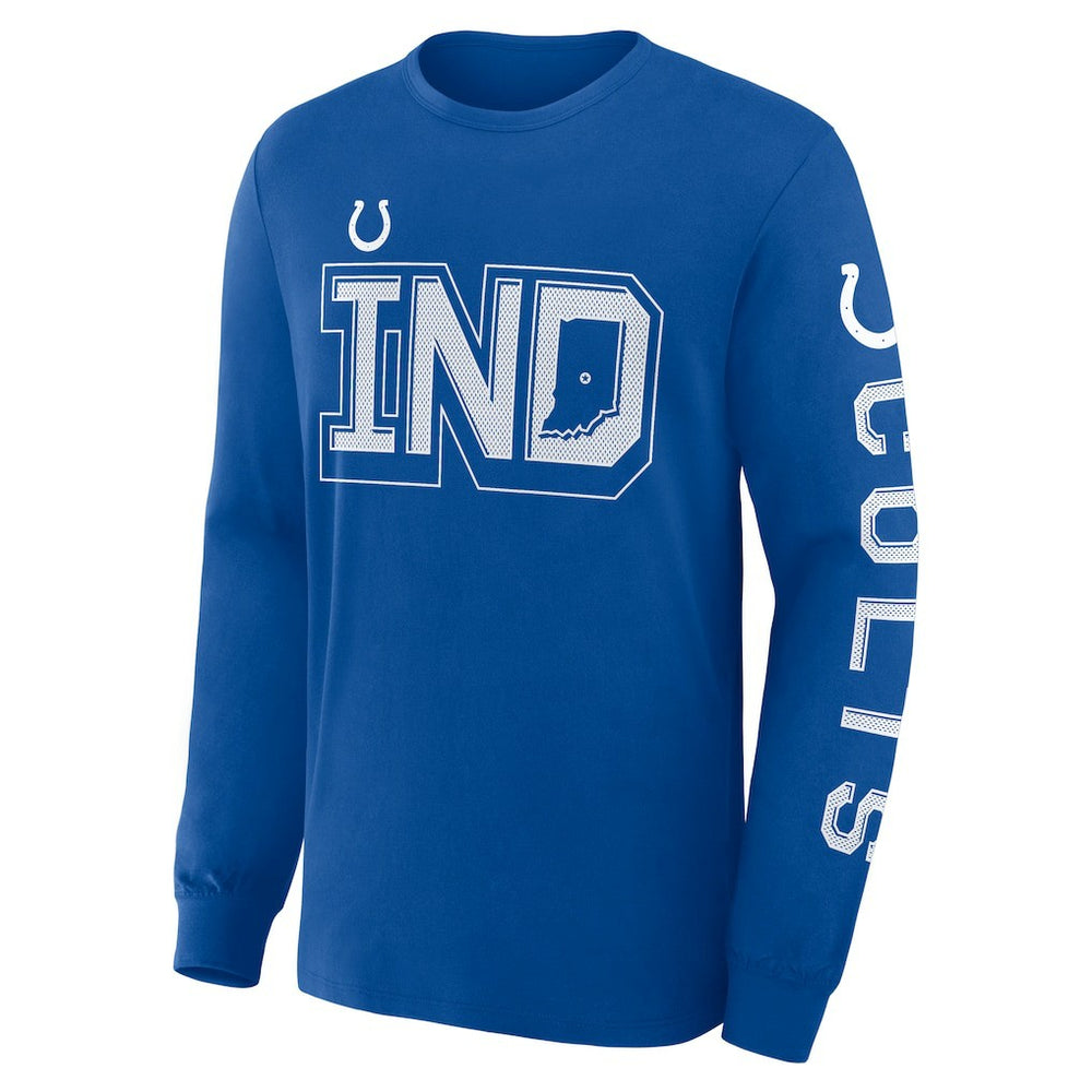 Indianapolis Colts Hometown Sweep Legacy Long Sleeve T-Shirt Royal - Fanatics