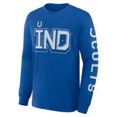 Indianapolis Colts Hometown Sweep Legacy Long Sleeve T-Shirt Royal - Fanatics