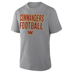 Washington Commanders First Down Tribute Tri-Blend T-Shirt Heather Gray - Fanatics