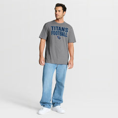 Tennessee Titans First Down Tribute Tri-Blend T-Shirt Heather Gray - Fanatics