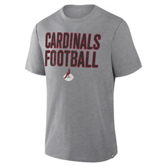 Arizona Cardinals First Down Tribute Tri-Blend T-Shirt Heather Gray - Fanatics