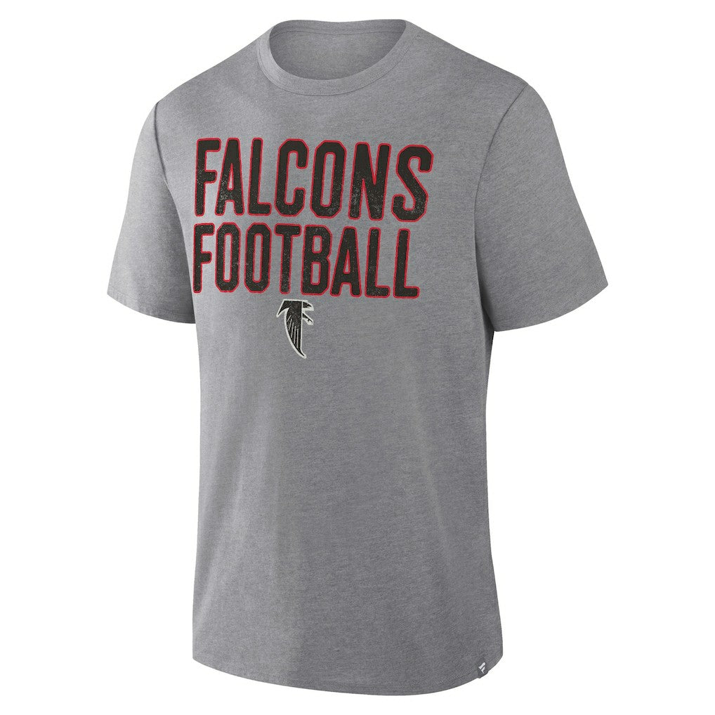 Atlanta Falcons First Down Tribute Tri-Blend T-Shirt Heather Gray - Fanatics